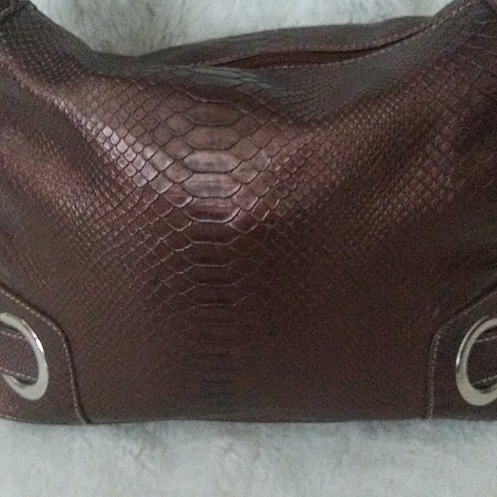 Bronze Snakeskin Purse - Picture 2 of 10